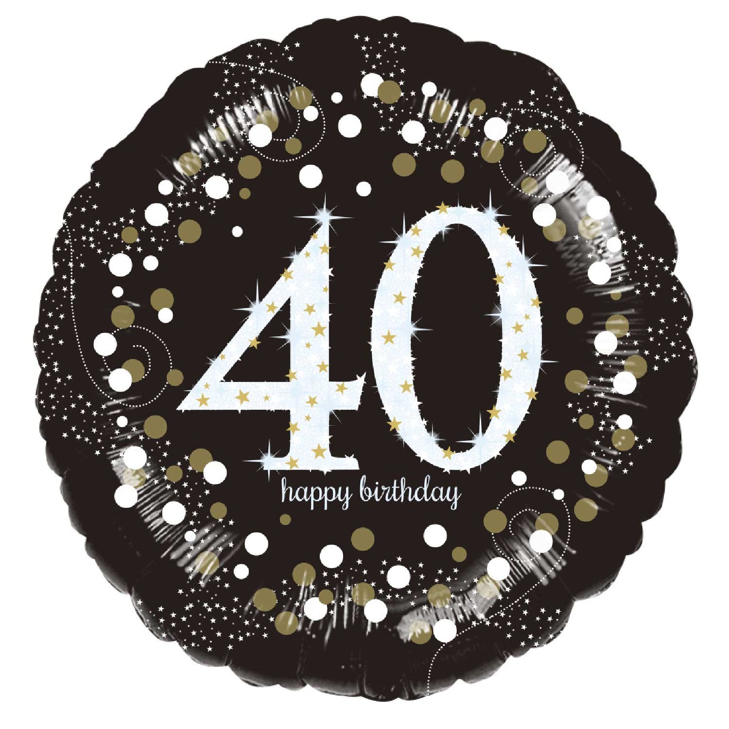 Age 40 Birthday Sparkling Celebration Balloon - 18" Foil