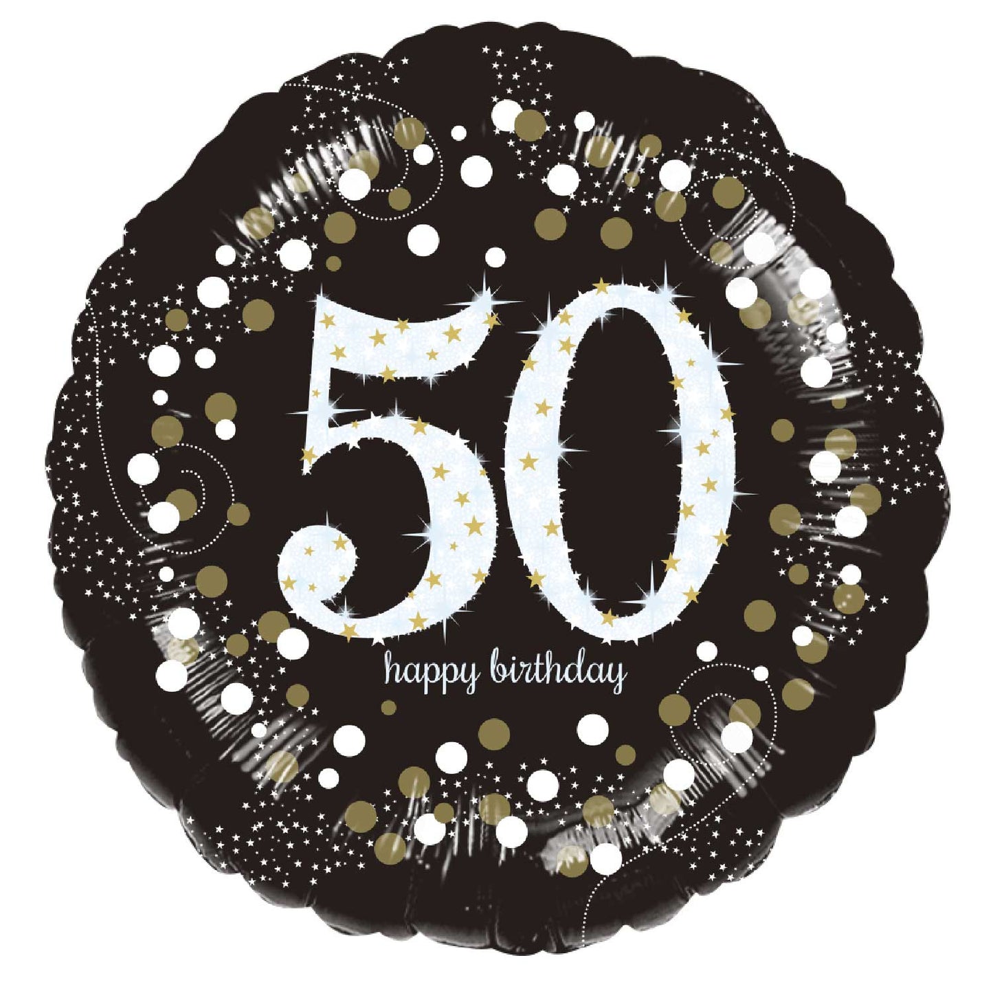 Age 50 Birthday Sparkling Celebration Balloon - 18" Foil