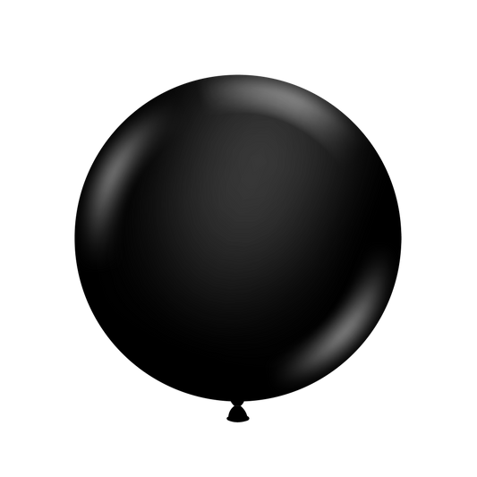 Pastel Black Balloons - 17" Latex (5ct)