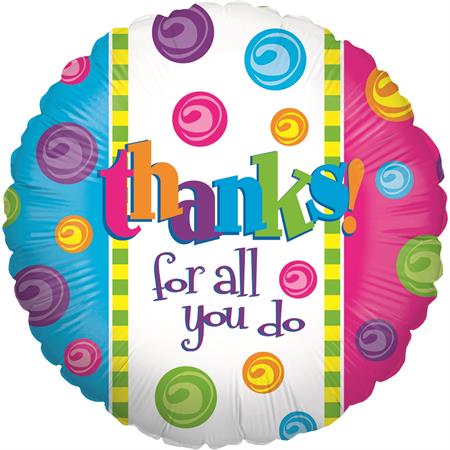 Thanks Marbles Balloon - 18" Foil