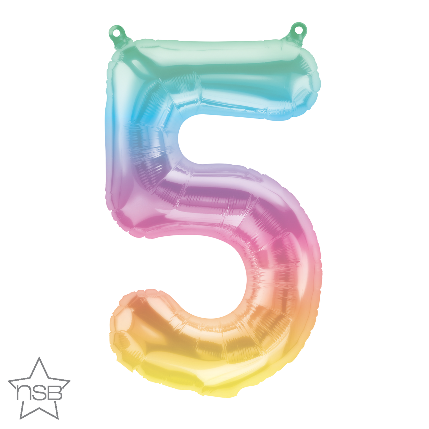 Jelli Ombré Number 5 Balloon - 16" Foil eol