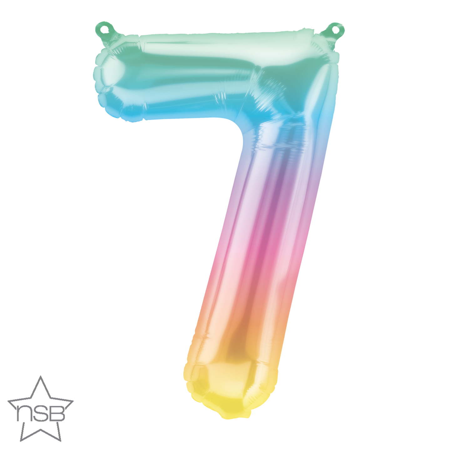 Jelli Ombré Number 7 Balloon - 16" Foil eol
