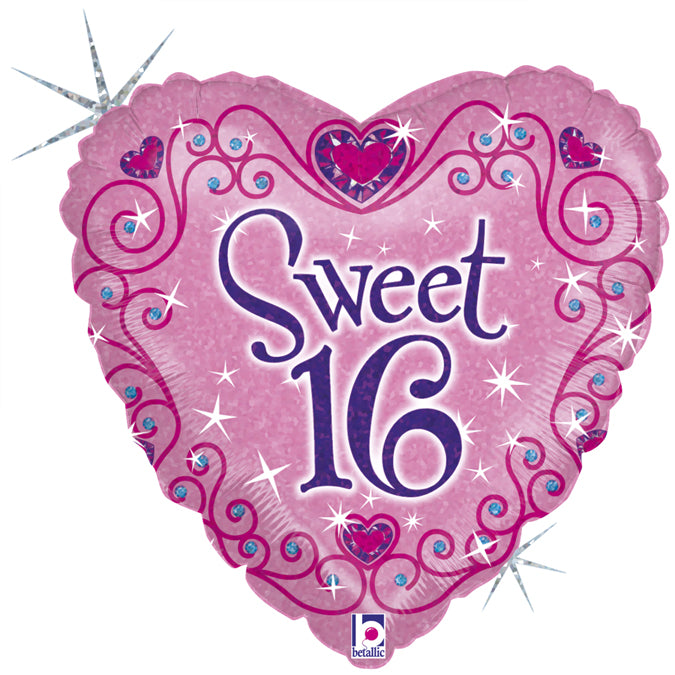 Sweet 16 Sparkles Balloon - 18" Foil