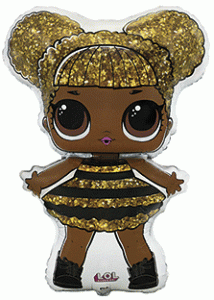 LOL Queen Bee Shape Balloon - (34″ x 23″) UnPackaged