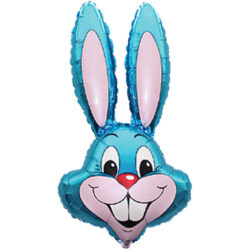 Blue Rabbit Mini Shape Air-Filled Balloon – 14" Foil