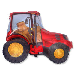Red Tractor Mini Shape Air-Filled Balloon – Foil 14"