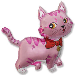 Pink Sweet Cat Mini Shape Air-Filled Balloon – Foil 14"