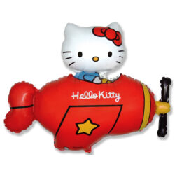 Red Hello Kitty Plane Mini Shape Air-Filled Balloon – Foil