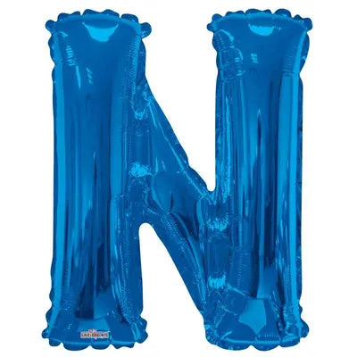 Blue Letter 'N' Balloon - 34" Foil