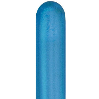 Blue Chrome Modelling Balloons - 260Q Latex (100ct)