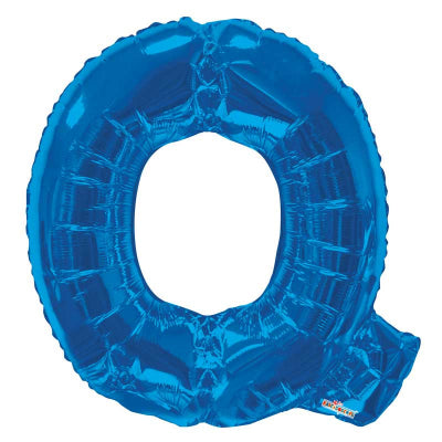 Blue Letter 'Q' Balloon - 34" Foil