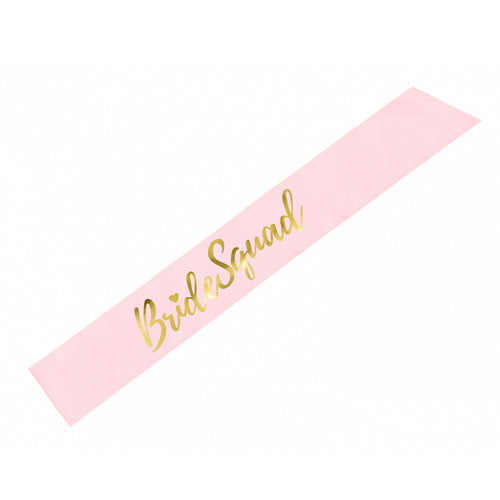 Light Pink Bride Squad Sash - (1ct)