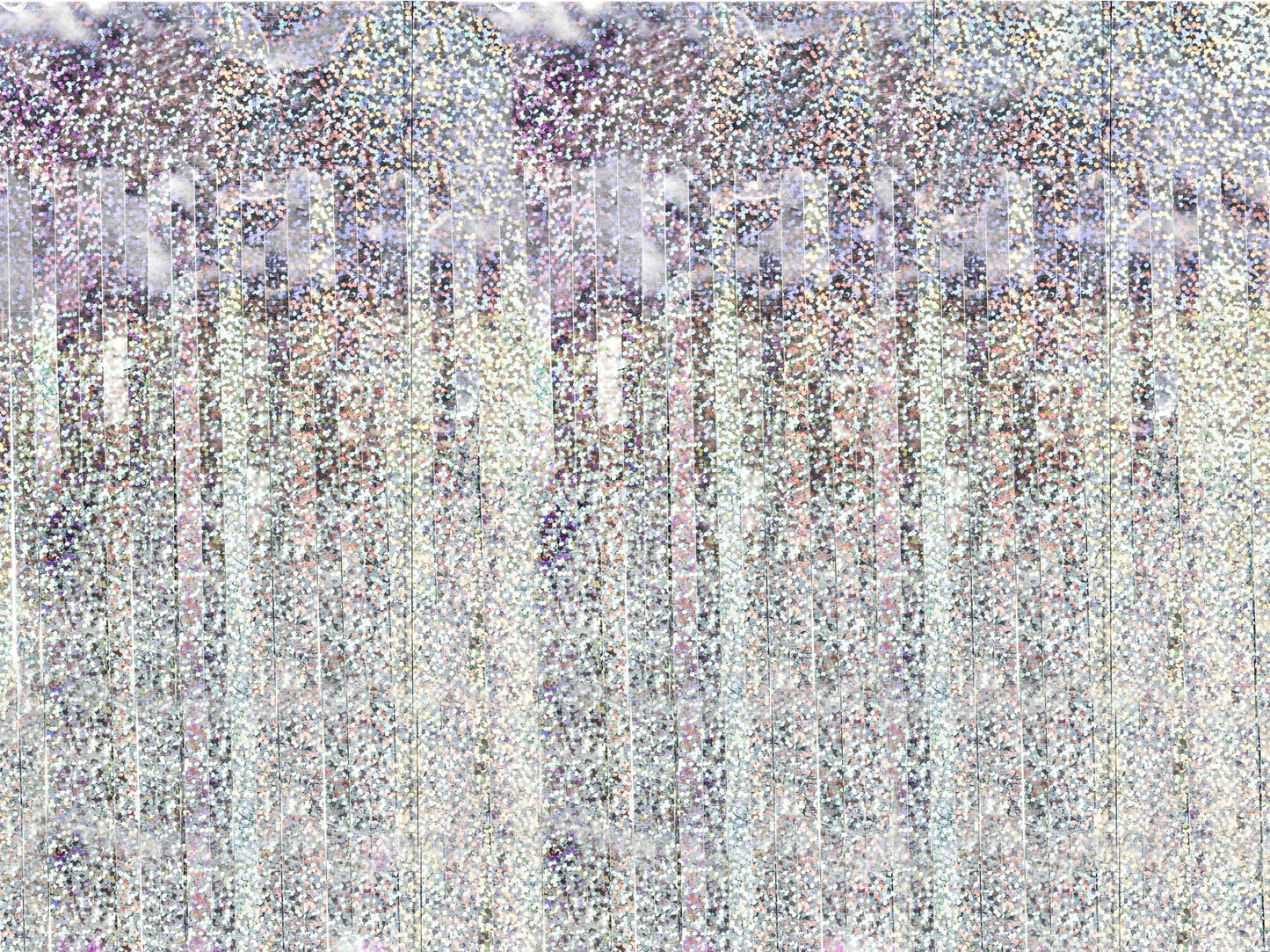 Holographic Party Curtain - (90 x 250cm)