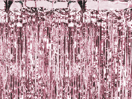 Rose Gold Party Curtain - (90 x 250cm)