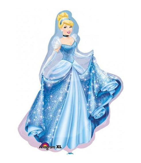 Disney Cinderella Supershape Balloon - Foil 28"/71cm w x 33"/84cm