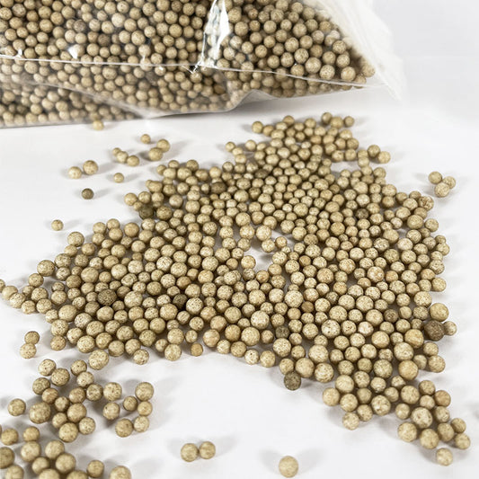 Coffee Polystyrene Beads - 4mm 25g
