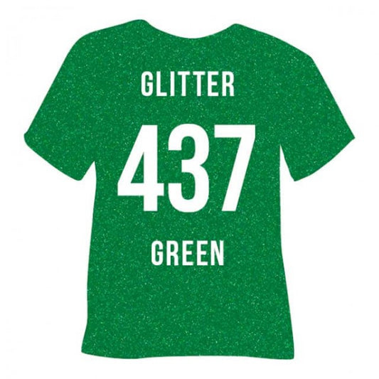 POLI-FLEX® TURBO Flex Film Green Glitter - (1m X 50 cm)