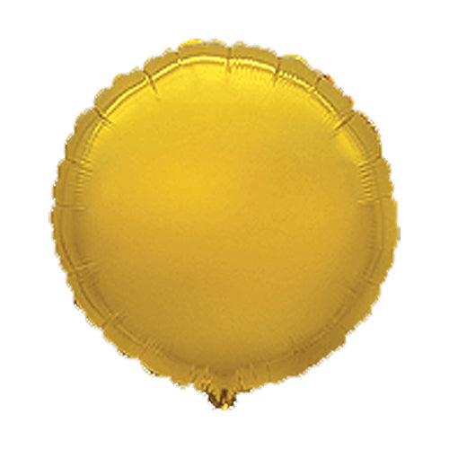 Gold Metallic Round Balloon - 18" Foil