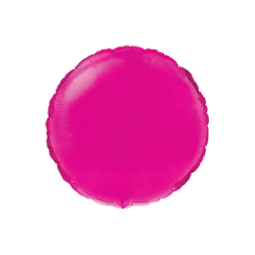 Fuchsia Round Balloon - 18" Foil