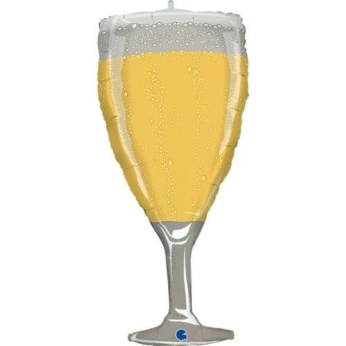 Champagne Glass Supershape Balloon - Foil