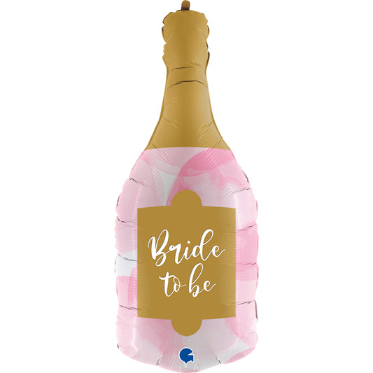 Wedding Bride-To-Be Bottle Balloon - 36" Foil