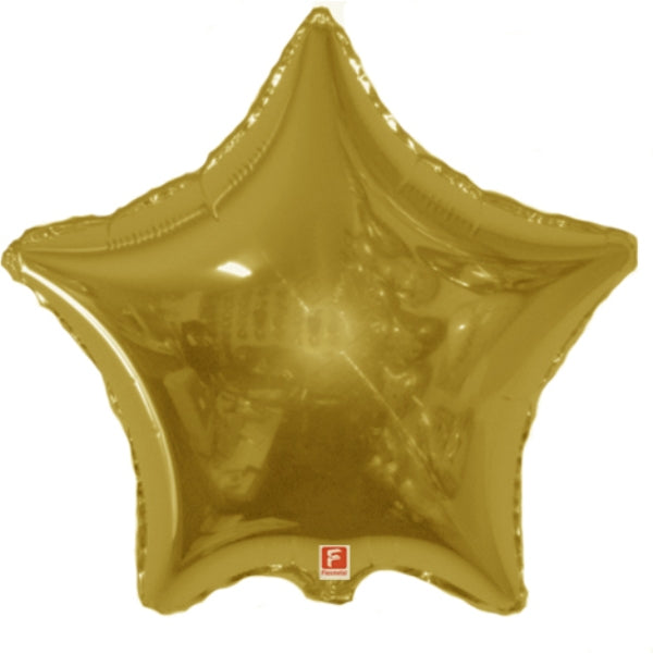 Gold Metallic Star Jumbo Balloon - 32" Foil