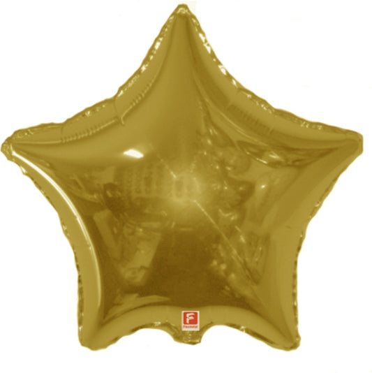 Gold Metallic Star Jumbo Balloon - 32" Foil