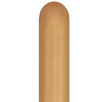 Gold Chrome Modelling Balloons - 260Q Latex (100ct)