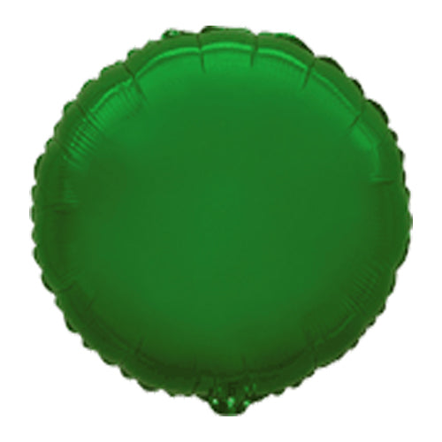 Green Metallic Round Balloon - 18" Foil