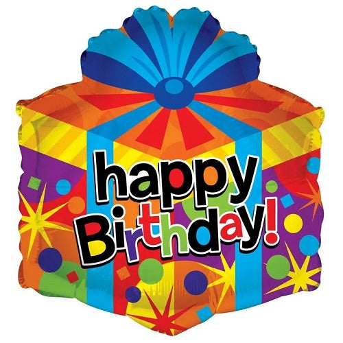 Happy birthday Gift Box Balloon - Foil
