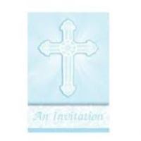 Blue Religious Invitations