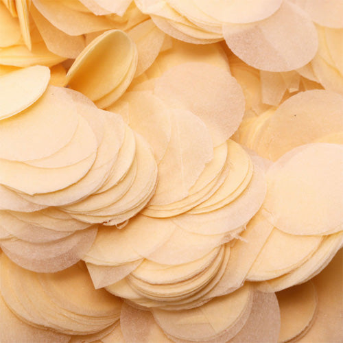 Ivory Circle Tissue Paper Confettti Dots - 100g (25mm)
