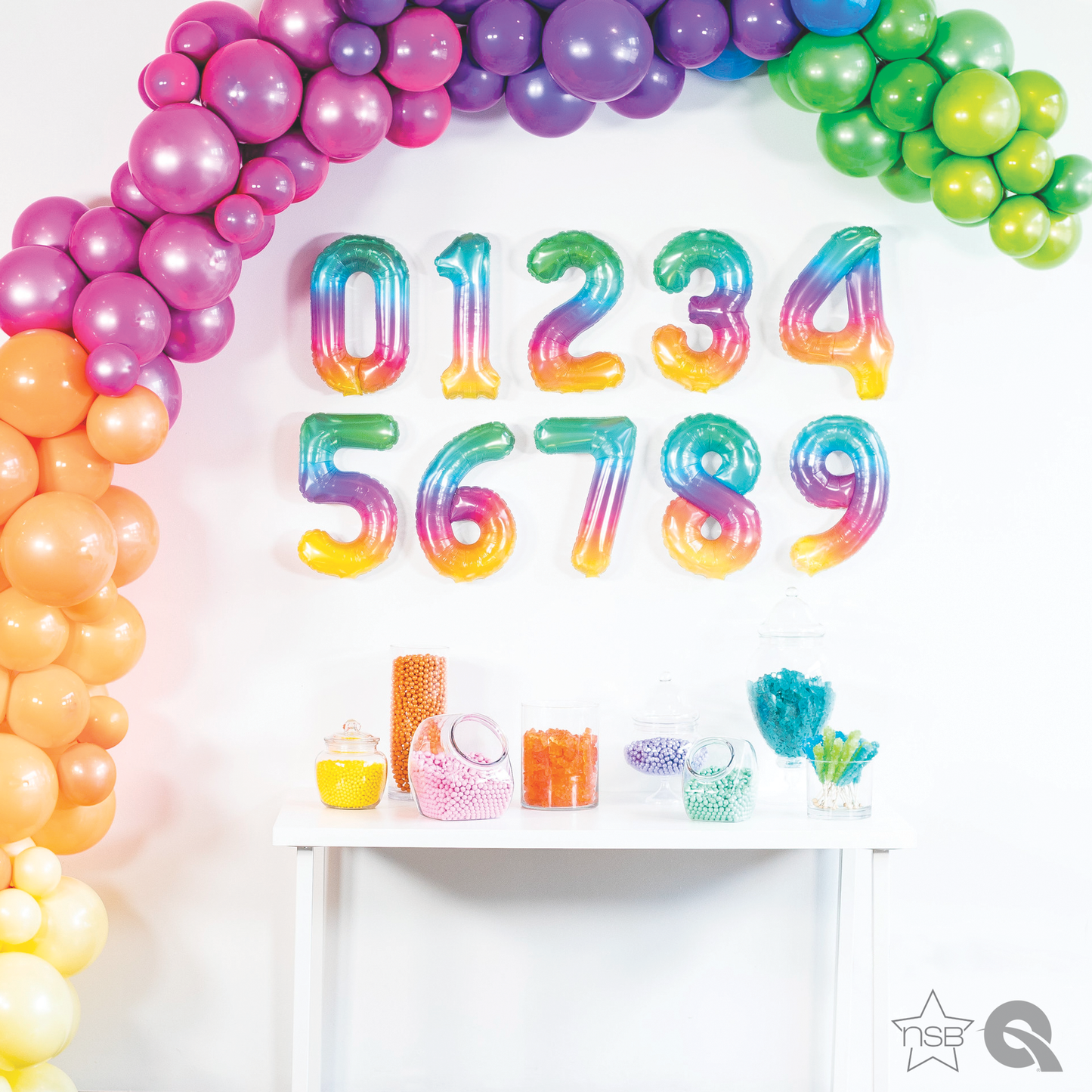 Jelli Ombré Number 5 Balloon - 16" Foil eol