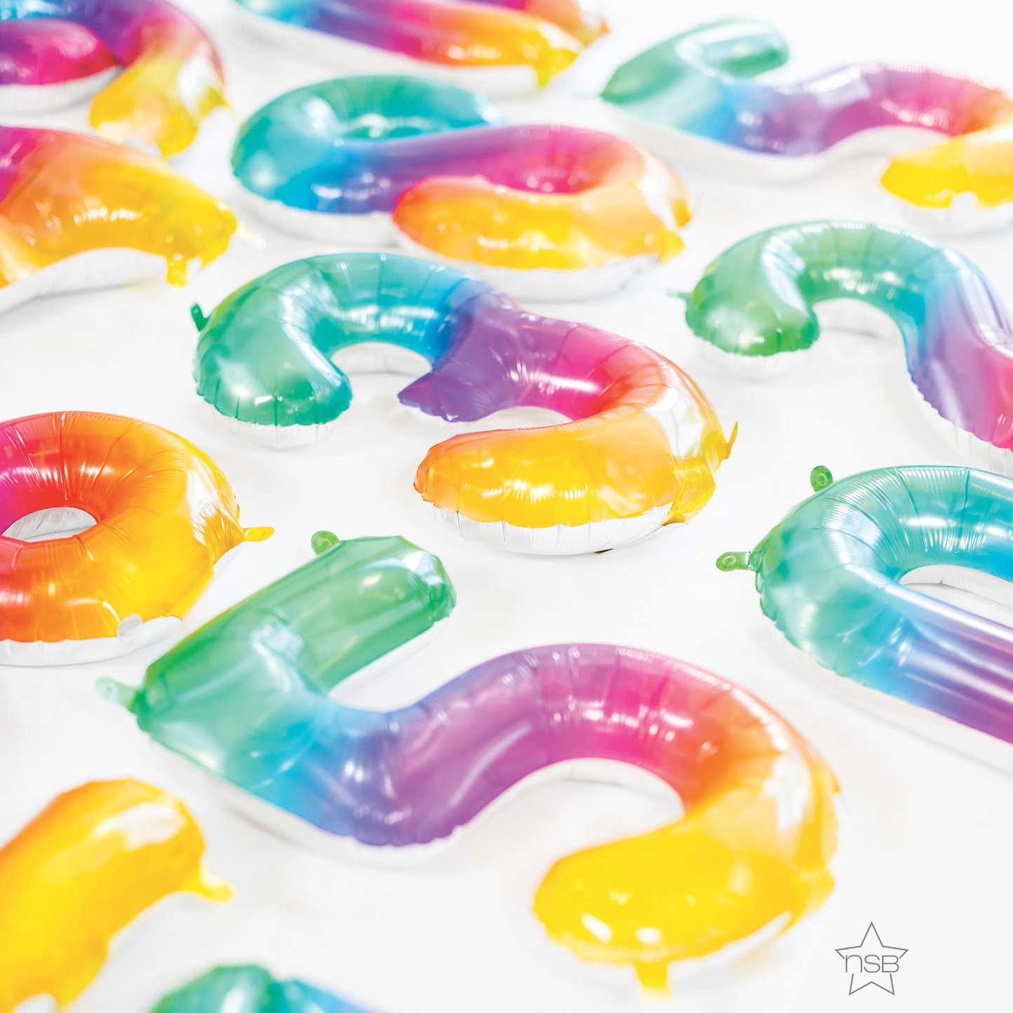 Jelli Ombré Number 7 Balloon - 16" Foil eol