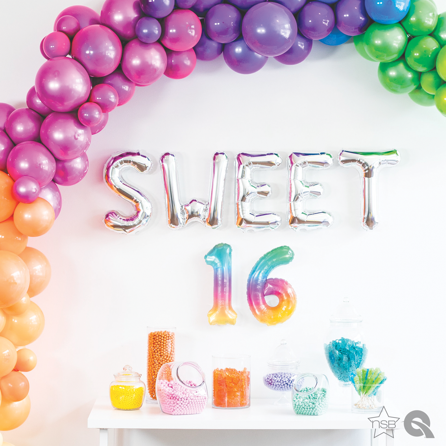 Jelli Ombré Number 8 Balloon - 16" Foil eol