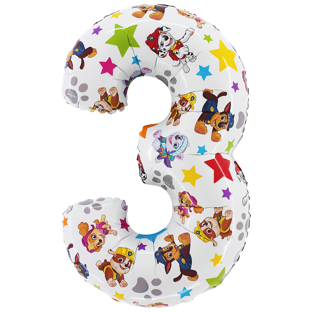 Paw Patrol No 3 Balloon - 26" Foil