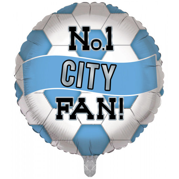 NO.1 Manchester City FAN 18" ROUND PKT