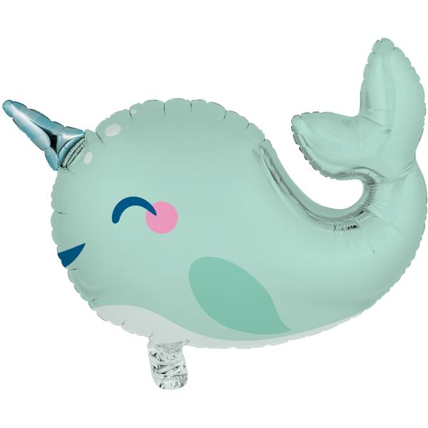 Narwhal Party Shaped Balloon - 27.5" Foil
