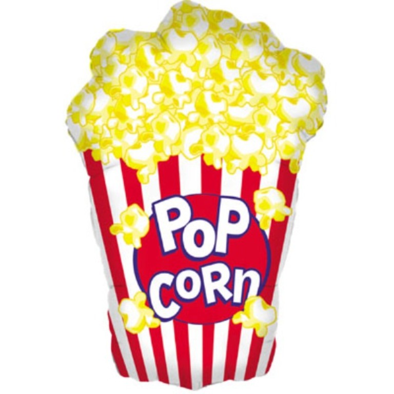 Popcorn Supershape Balloon - Foil