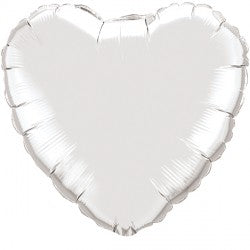 Silver Heart Mini Foil Balloon – 9″ Foil