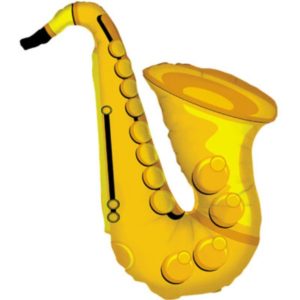 Saxophone Supershape Balloon - Foil