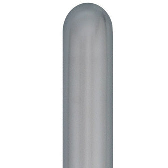 Silver Chrome Modeling Balloons - 260Q Latex (100ct)