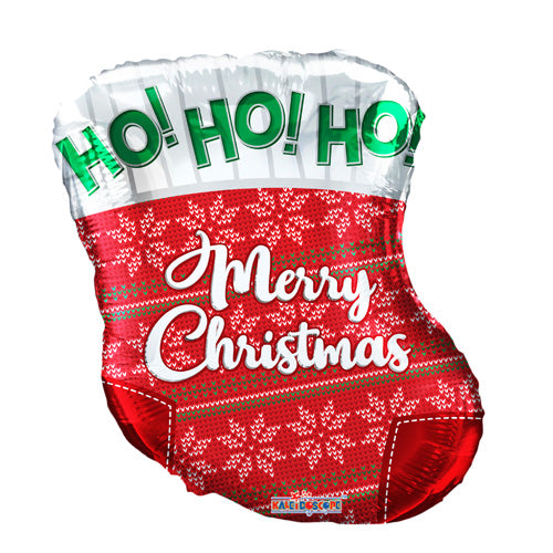 Christmas Stocking Balloon - Foil 18"