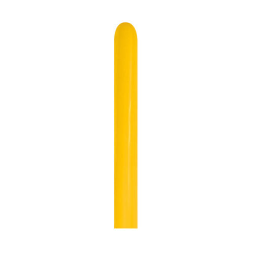 Fashion Solid 020 Yellow Modelling Balloon - 260S Latex (100ct)