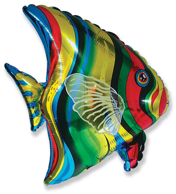 Tropical Fish Supershape Balloon - Foil 25" X 26"