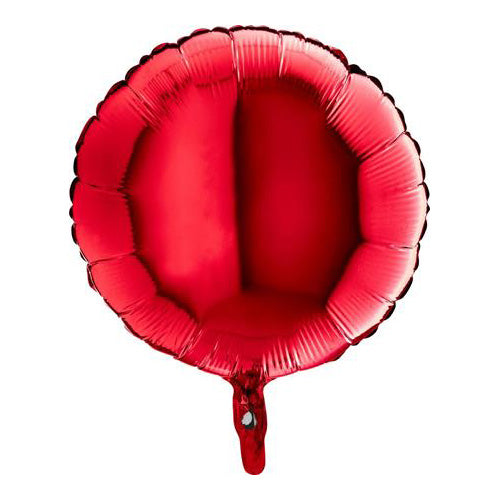 Red Round Balloon - 18" Foil