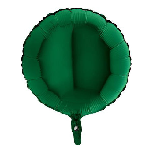 Dark Green Round Balloon - Foil