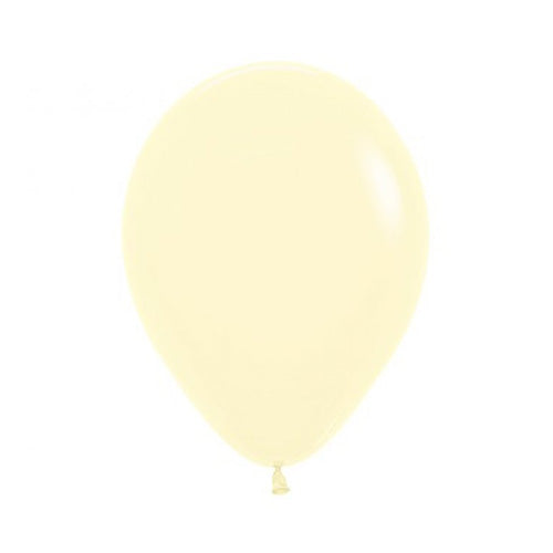 Fashion Pastel 620 Matte Yellow Balloons - 5" Latex (100ct)
