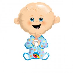 Baby Boy Blue Mini Shape Balloon – Foil 14"