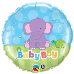 Baby Boy Elephant Balloon - 18" Foil